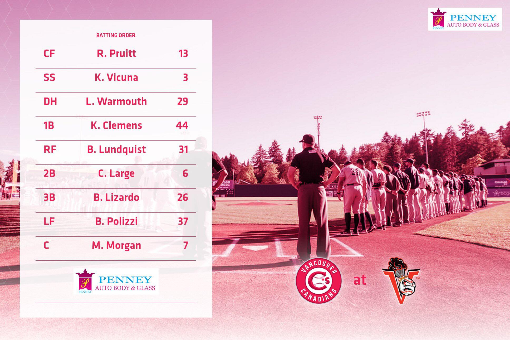 Vancouver-canadians-todays-lineup