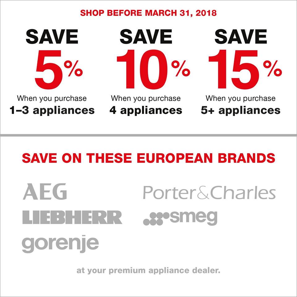 Euro-line-appliances-march-sale