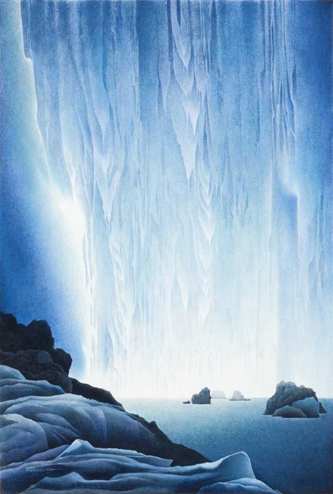 Glacial-waterfall